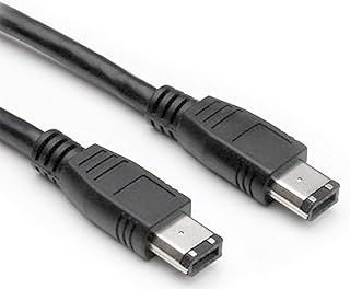 rhinocables Firewire Cable, IEEE 1394 DV Cable, Fully Moulded End Connectors, Audio Cable for PC Server, Camera & Video Camera (3m, 6 Pin to 6 Pin)