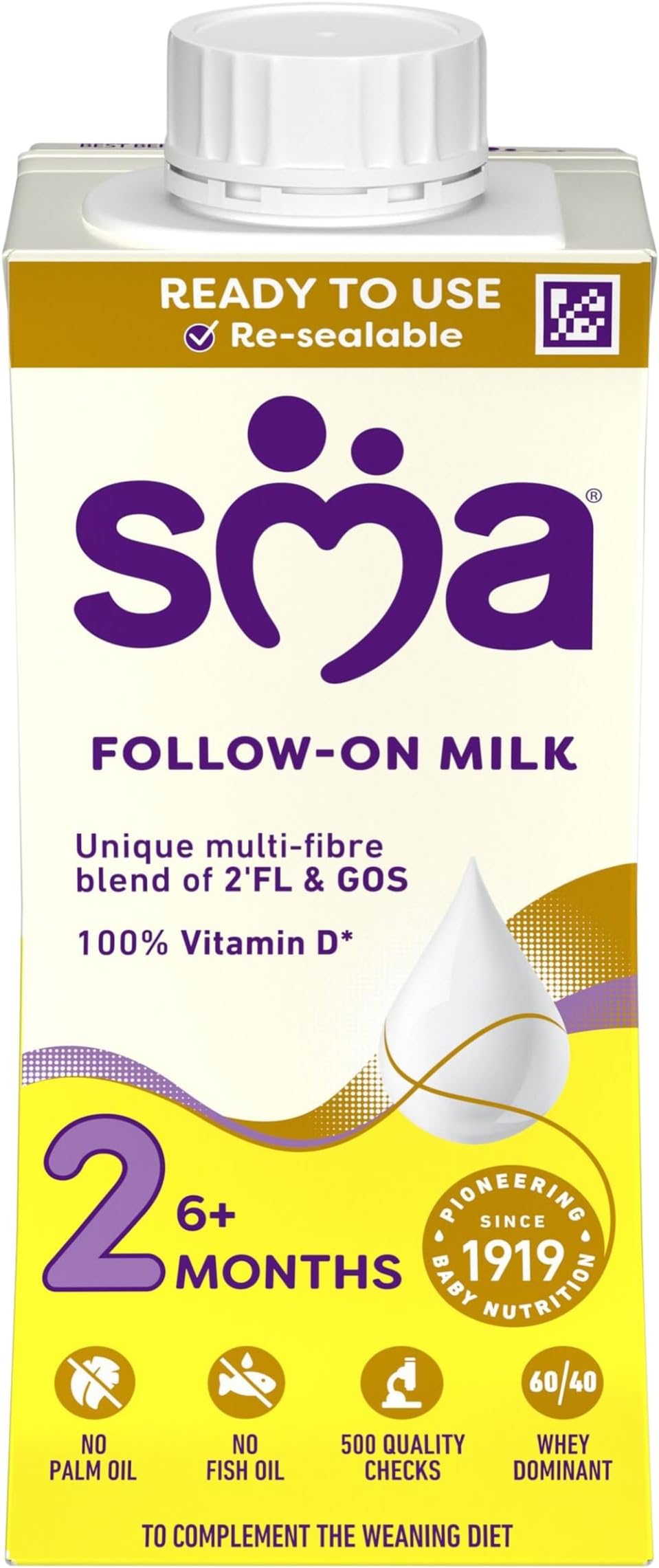 โ SMA 2 Follow-on Baby Milk Ready Liquid Formula 6 Months+