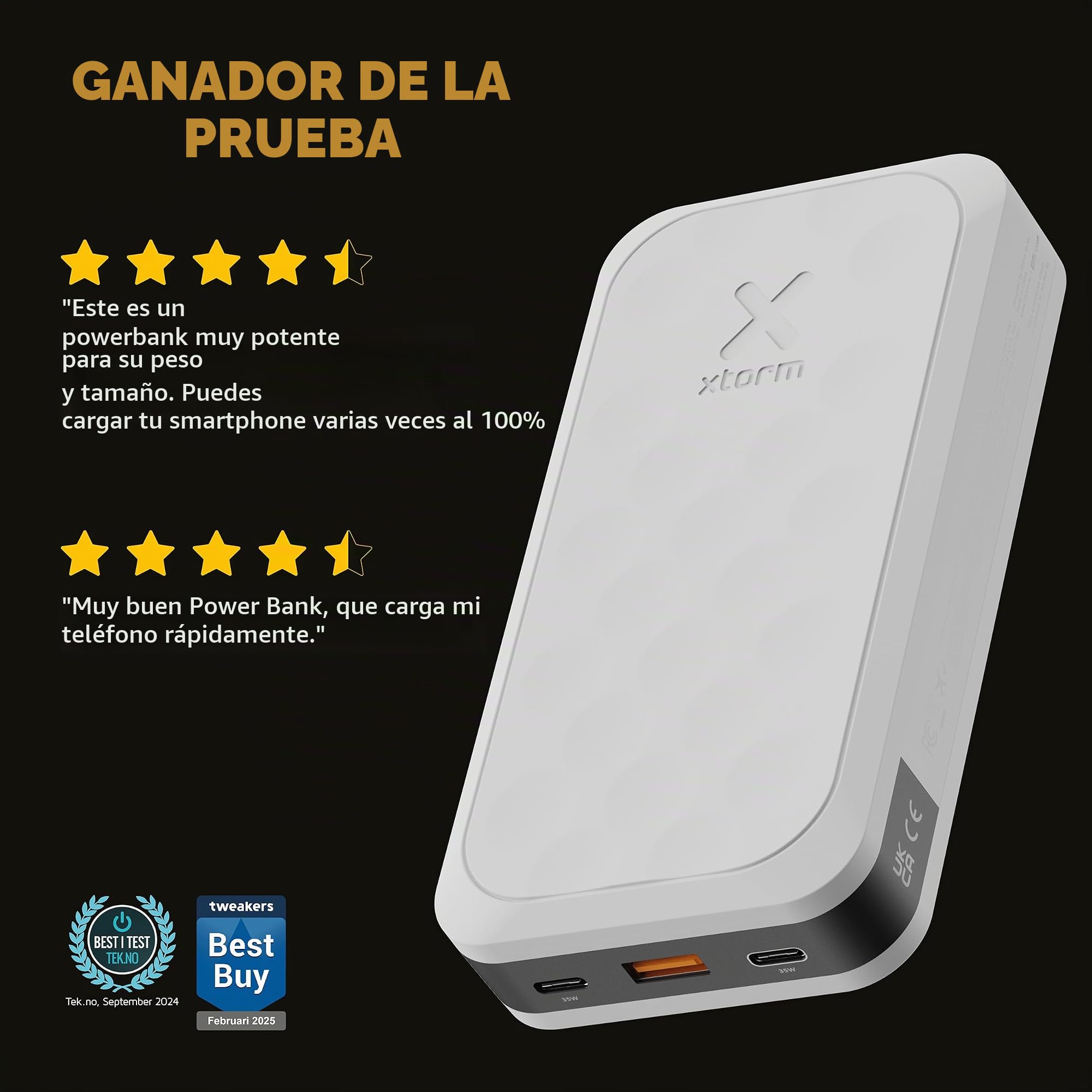 POWER BANK FUEL SERIES FS-5200 20000mAh BLANCO XTORM