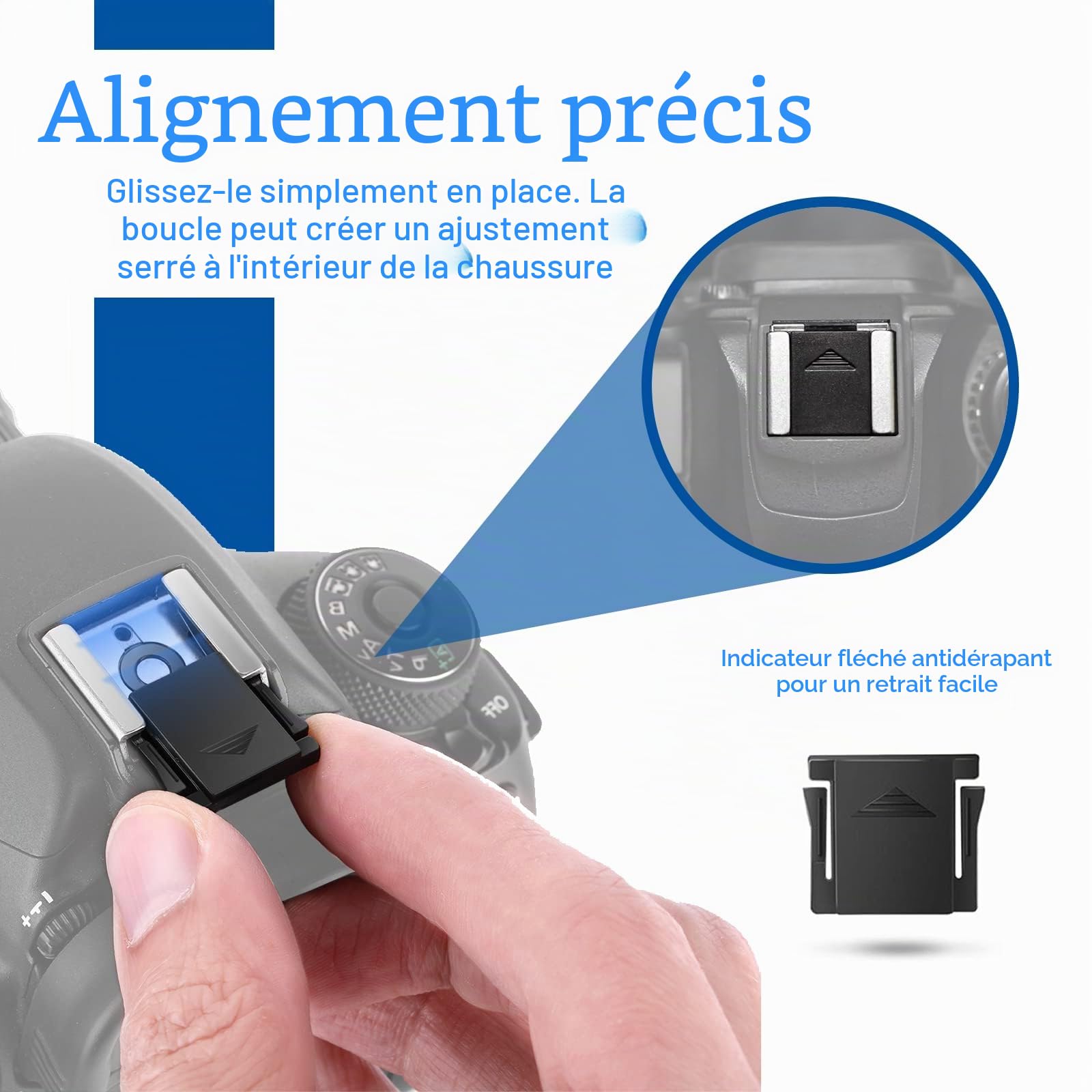 Couvre-griffe flash appareil photo (lot de 4) – Compatible Canon EOS R5, R6, R, RP, 5D IV/III, 6D II, 7D II, M50, Rebel T8i/T7i – Protège de la poussière, l’humidité et les chocs