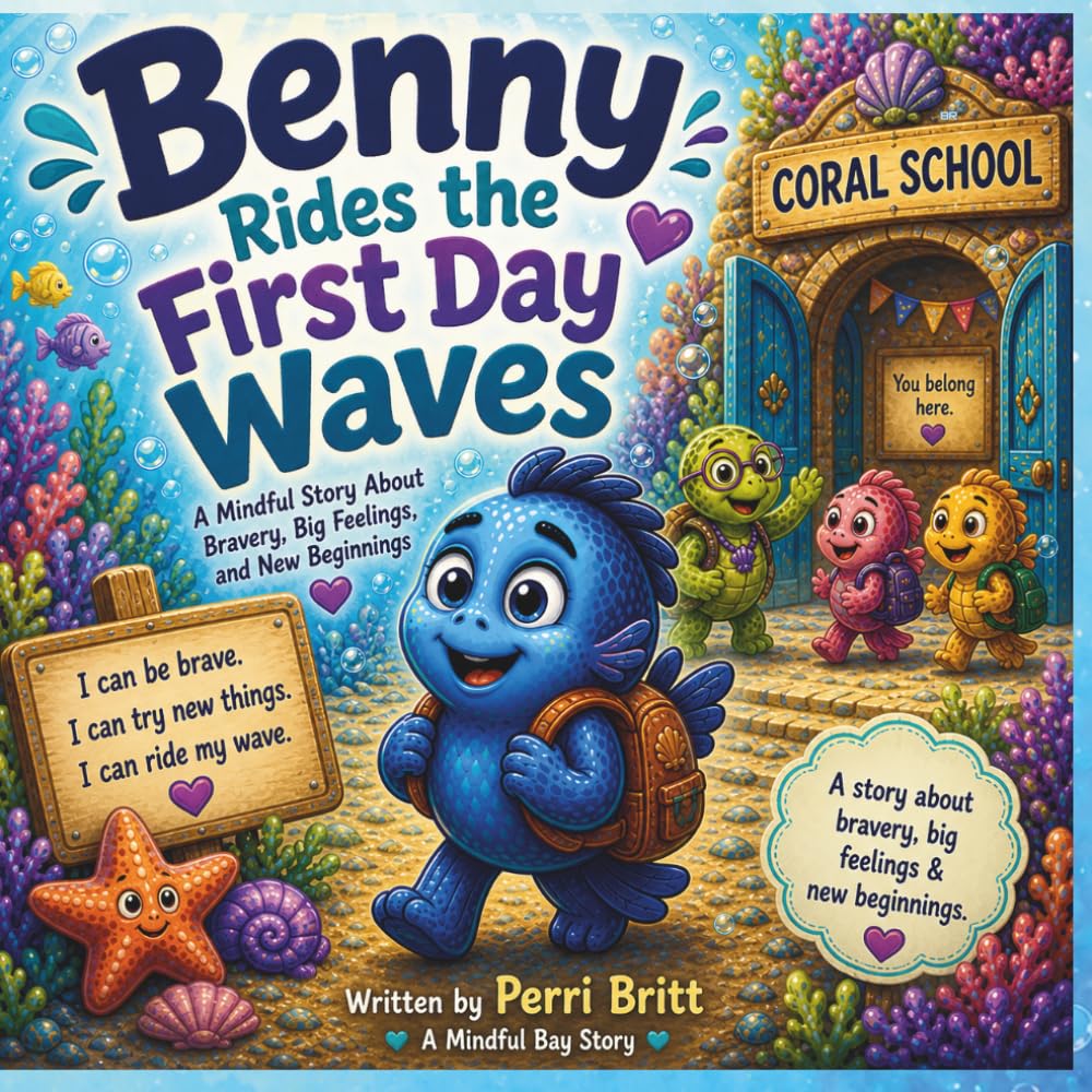 Benny Rides the First Day Waves: A Mindful Bay Story About Back-to-School Anxiety, Bravery, and Big Feelings