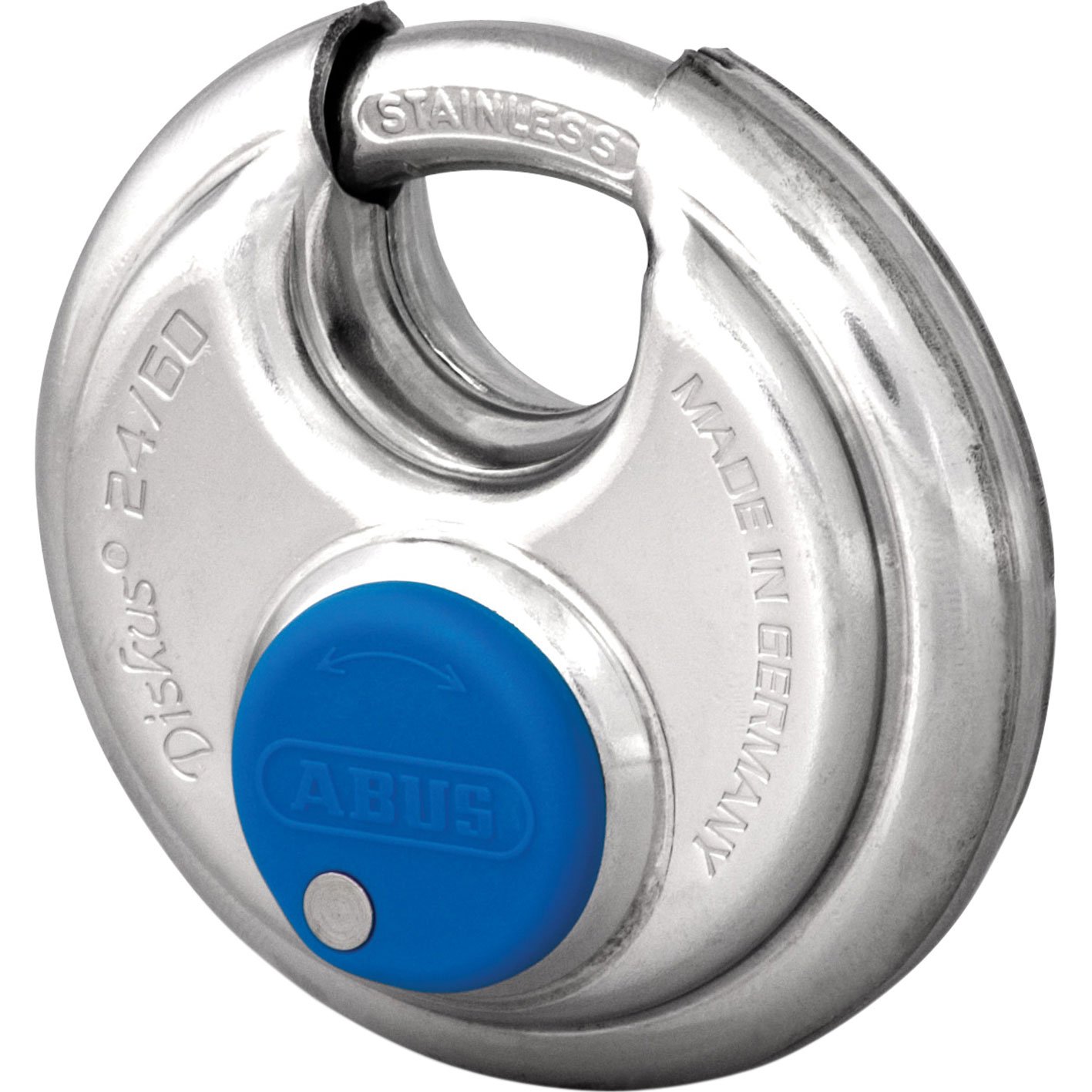 ABUS 32505 Diskus Stainless Steel Shackle Padlock with EE0140 Alike Keyed