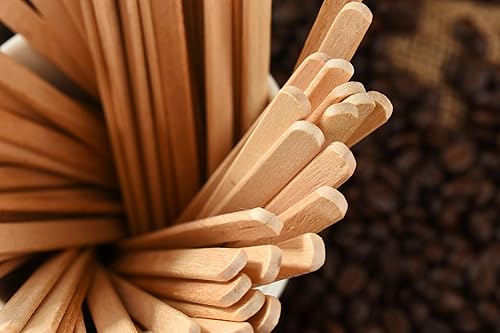 Miniatura 3 de Perfect Stix Palitos agitadores de café de madera de alta calidad, madera de abedul gruesa, 500 unidades, 5.5 pulgadas. Agitadores de madera