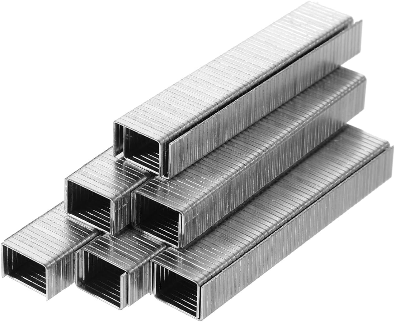 1000 pcs 18 Gauge Narrow Crown Staples 0.43 X 0.31 X 0.03 in Staples for Woodworking Carbon Steel Flat Type Nails for Nail Gun Pneumatic and Electric Staplers Upholstery