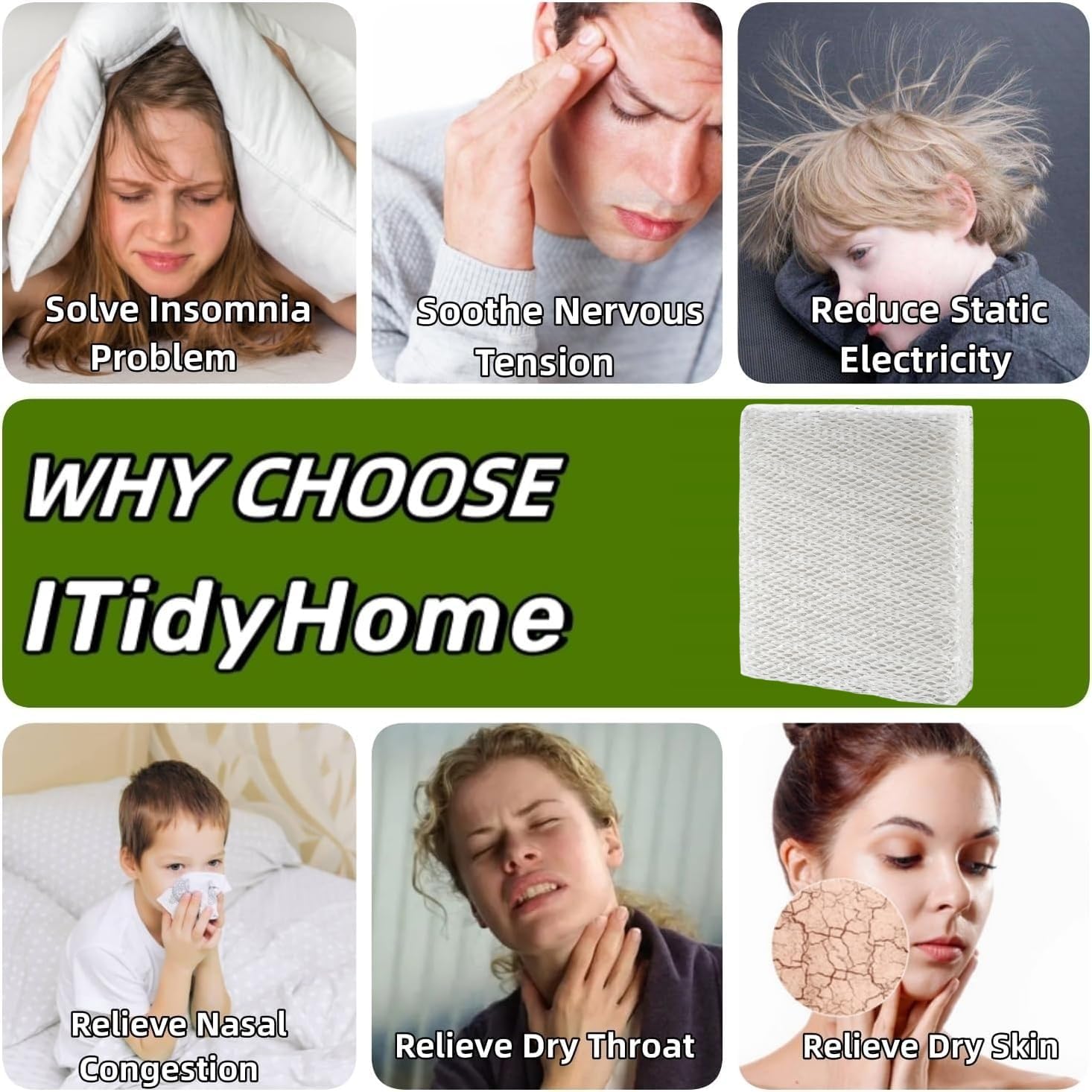 4-Pack Humidifier Filter Replacement Compatible with Aprilaire Water Panel 35 Models 350, 360, 560, 560A, 568, 700, 700A, 700M, 760, 760A, 768, Compatible with Honeywell