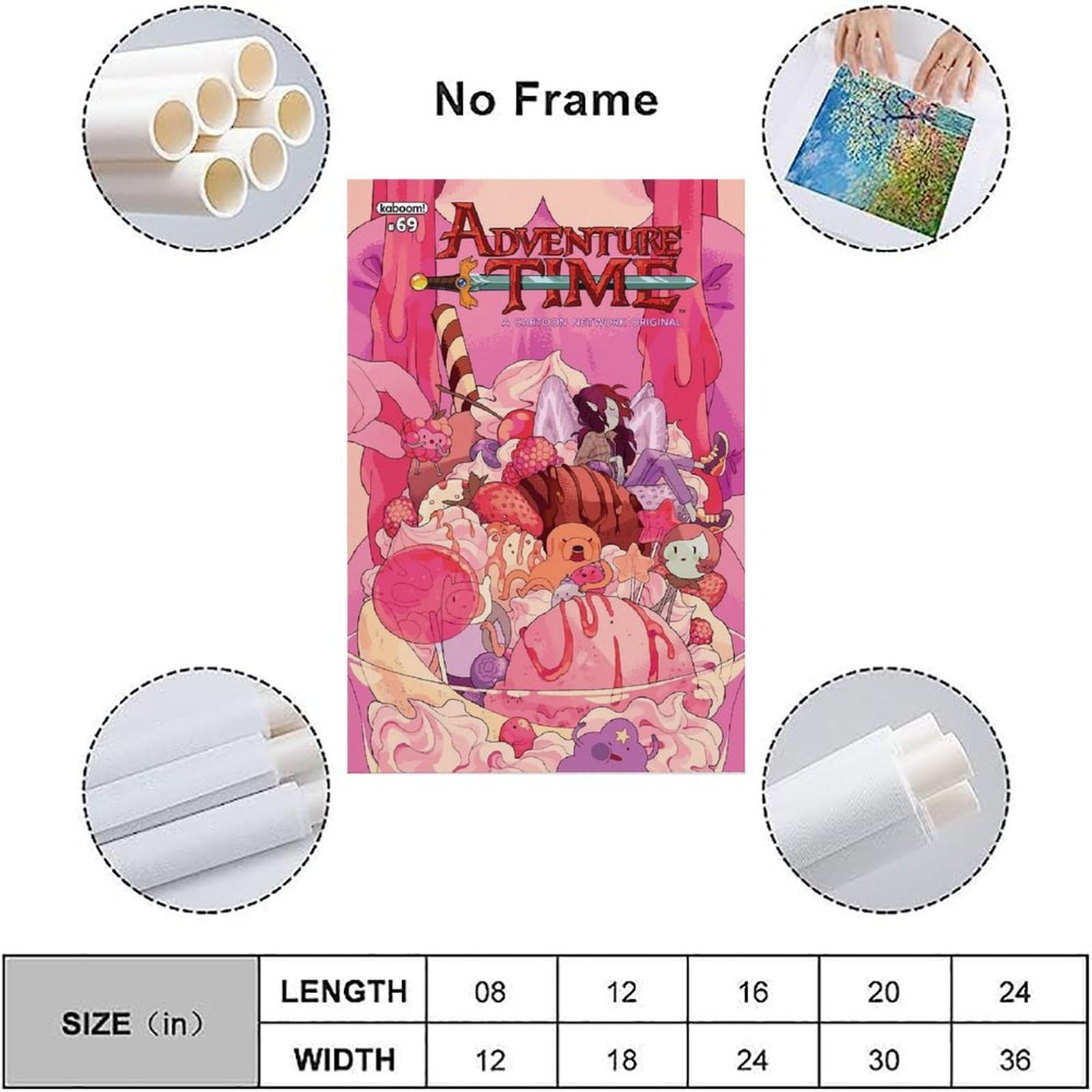 VOLDAX Fantasie muurkunst canvas schilderij poster, HD-print