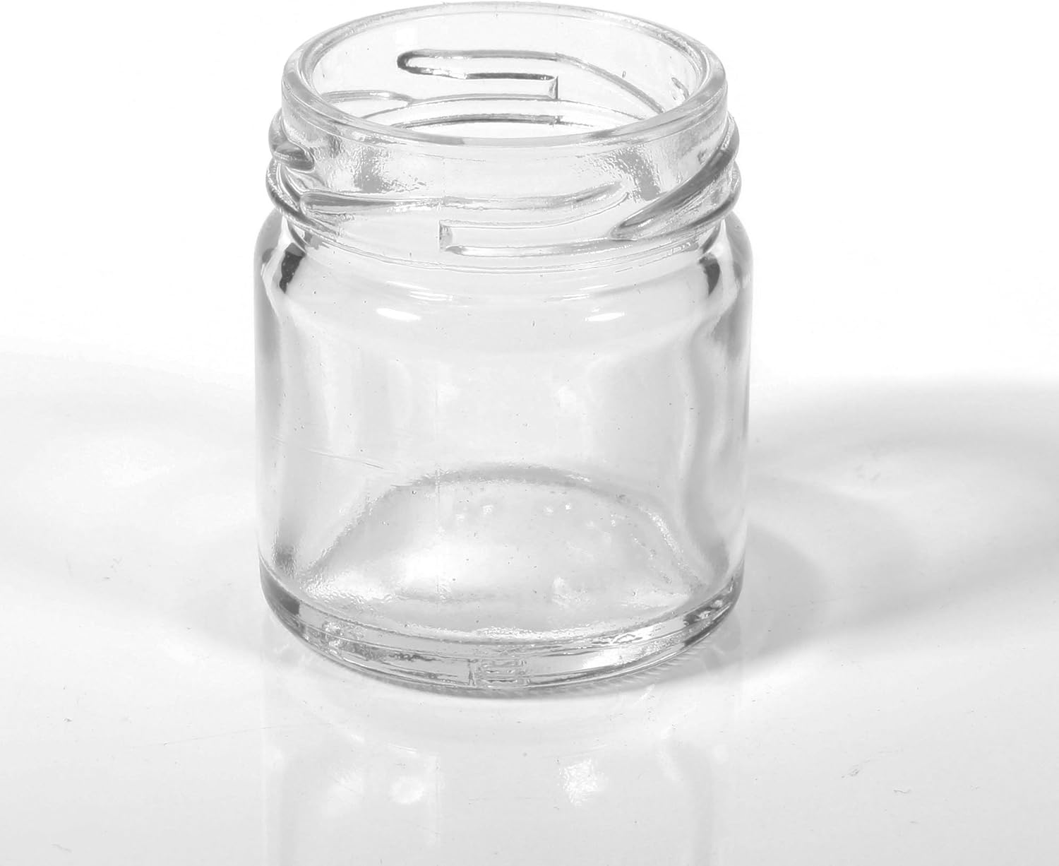 1.5oz (43ml) Glass Mini Jars with Silver Lids (100) Amazon.co.uk