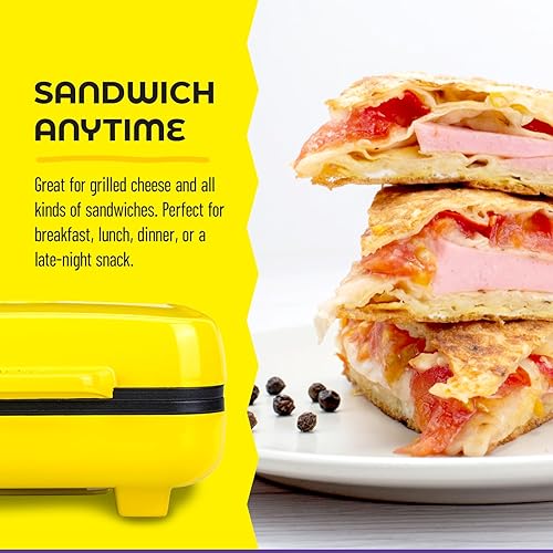 Miniatura 3 de Mini prensa eléctrica para sándwiches, divertida forma de sándwich, revestimiento antiadherente, fácil de limpiar, ideal para familias, niños,