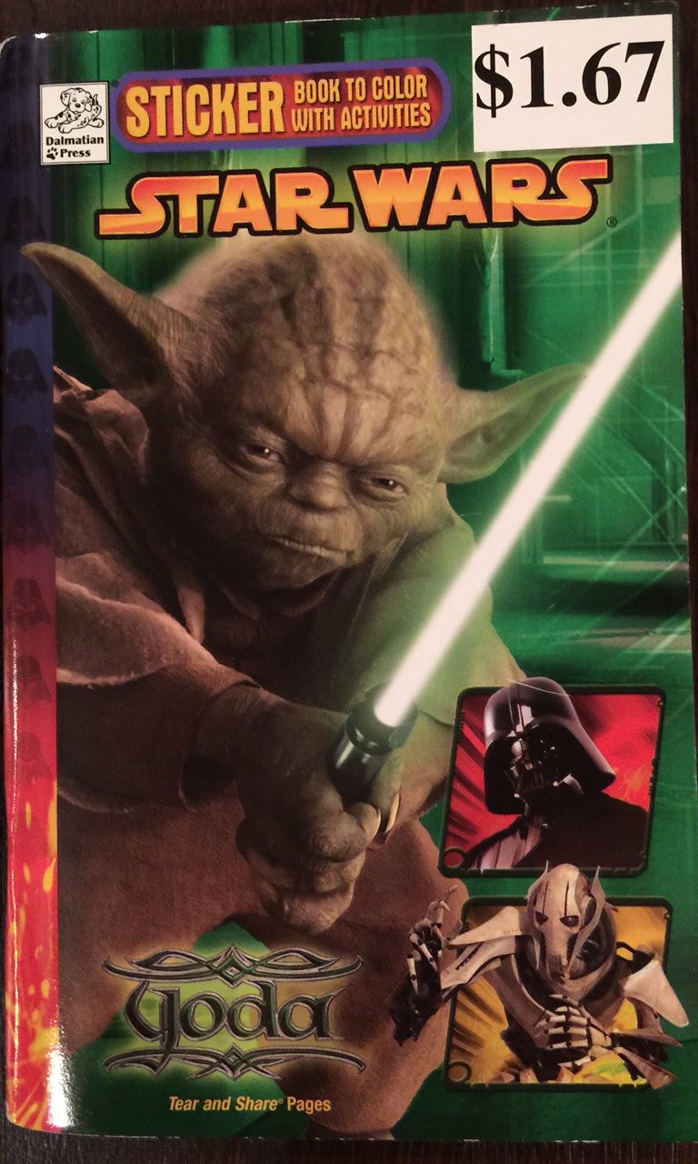 STAR WARS STICKER BOOK to color with activities YODA (STAR WARS, 1