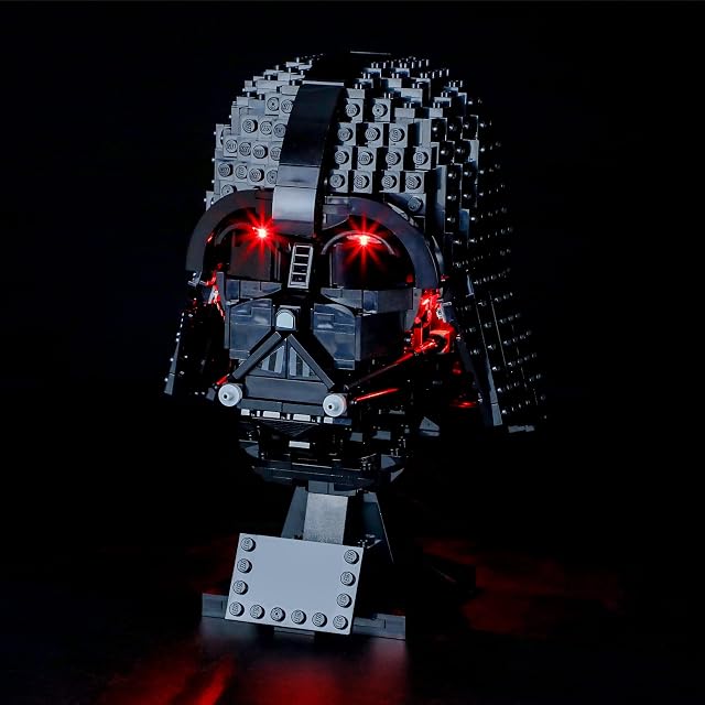 BRIKSMAX Led Lighting Kit for LEGO Star Wars Darth Vader Helmet - Compatible with Lego 75304 Building Blocks Model- Not Include the Lego Set