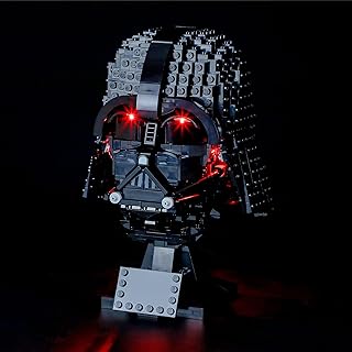 BRIKSMAX Led Lighting Kit for Darth Vader Helmet - Compatible with Lego 75304 Building Blocks Model- Not Include The Lego Set