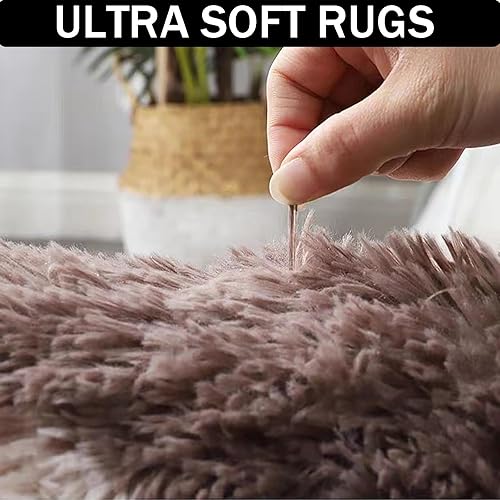 Miniatura 5 de Yancorp Alfombra de área de 3 x 5 pies, alfombra mullida y esponjosa, alfombra de área suave y extra grande para sala de estar, dormitorio, alfombra