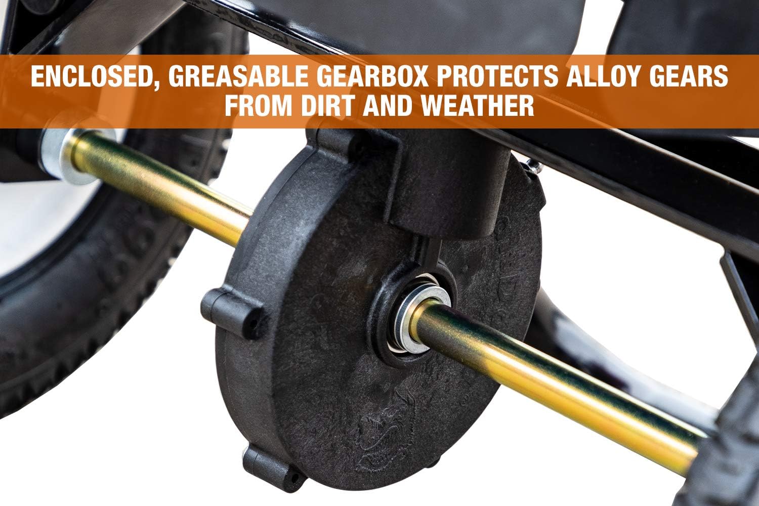 Buyers Products Walk Behind Push Snow Rock Salt Spreader 3039632R Grounds Keeper, 100 Pound Capacity, Red : Patio, Lawn & Garden