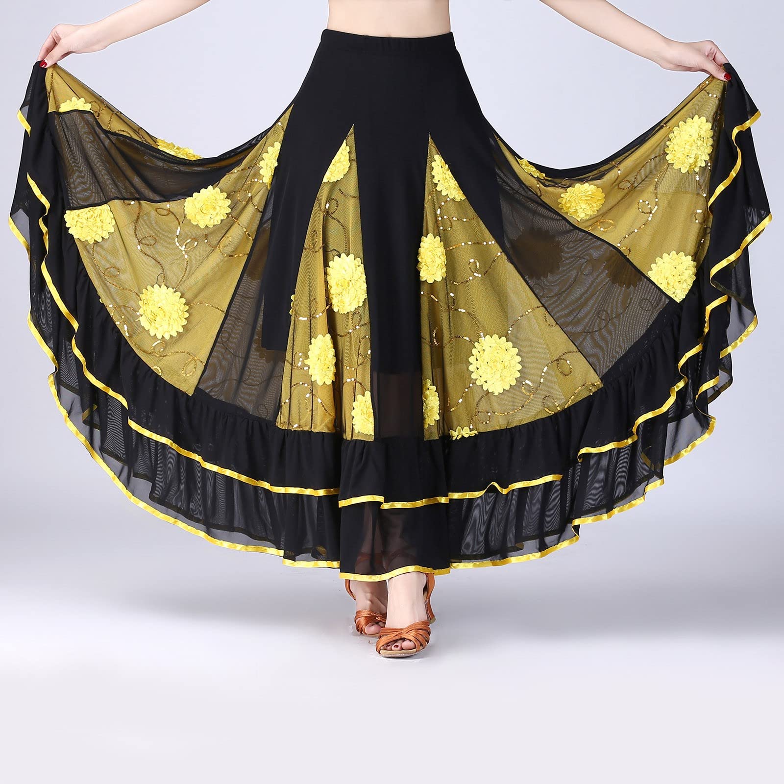 Gonna in Tulle da Donna Tutu a Vita Alta a Pieghe alla Moda Classico Svasato Semplice Casual Principessa per La Celebrazione del Festival Carnevale Rock Party Gonnellino Danza Classica Donna