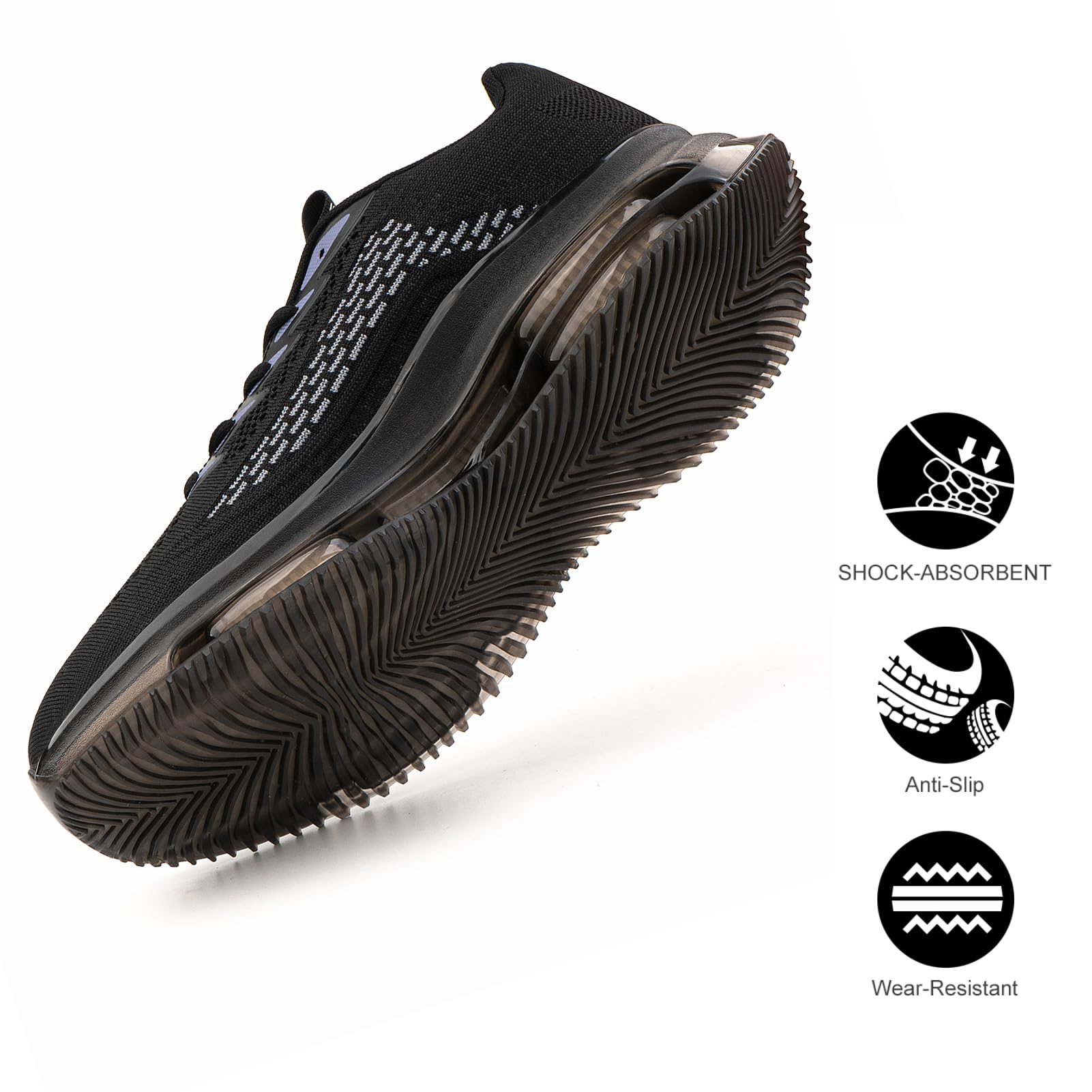 Scarpe Running Uomo Scarpe da Corsa Uomo Sportive Ginnastica Trail Running Sneakers Nero Blu Rosso 39-48EU