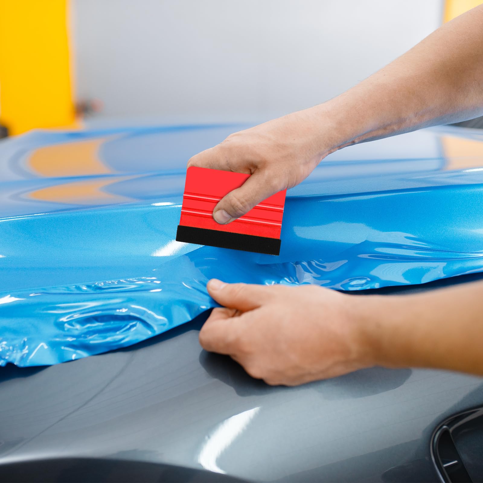 Zanch Vullingsgereedschapsset voor autowrapping-folie, rakelset voor folie, autofolie, getint folie, rakel voor folie, auto folie, gereedschap met folierakel en cutter