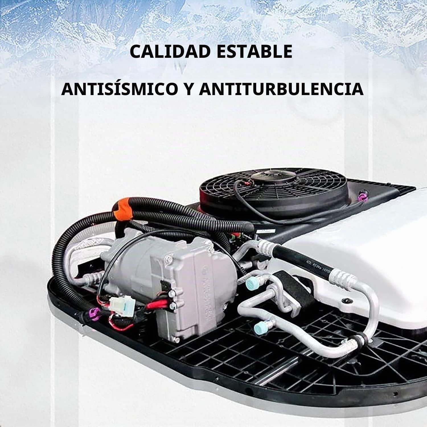 Aire acondicionado de 24 V para caravanas, autocaravanas, techo de CC, compresor de aire acondicionado móvil para furgonetas, todoterrenos, camiones, caravanas