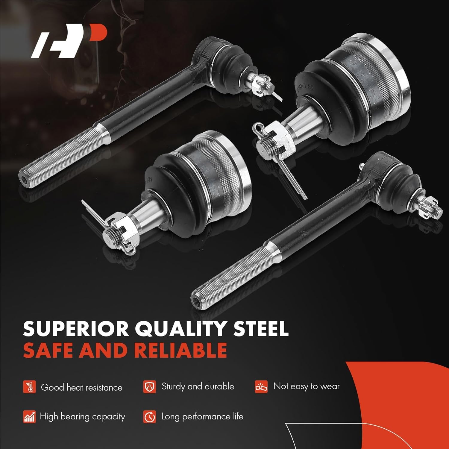 A-Premium Set of 12, Front Sway Bar Link, Upper Lower Ball Joint, Inner Outer Tie Rod End, Compatible with Chevy Impala Caprice Buick Riviera LeSabre Electra Cadillac Brougham DeVille Pontiac Catalina