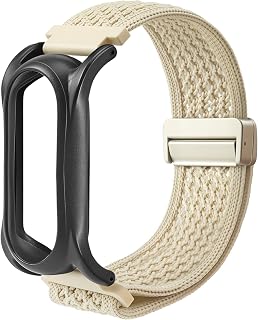 Adjustable Smartwatch Soft Woven Nyon Wristband + Protective Case Base fits for PLAUD AI NotePin Recorder,Upgraded 18mm Pin Notepin Strap for Easy Band Replacement