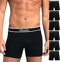 Kit 6 Cuecas Boxer Mash Microfibra Sem Costura Box Masculina Adulto