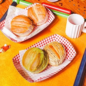 Japanese Snack box Bread Combo - Japanese Bakery 6 Baked Pastry, 1 melon pan and 3 Bun Wagashi and Dagashi Gift Set (Pack of 10)