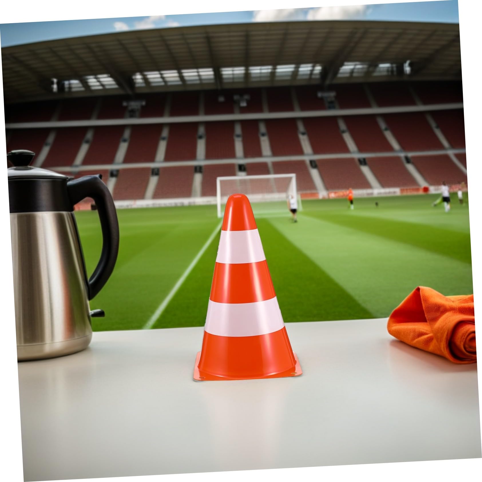 ibasenice 10 Piezas De Equipo De Entrenamiento De Bloqueo De Carreteras Conos De Fútbol Conos De Entrenamiento De Fútbol Deportivo