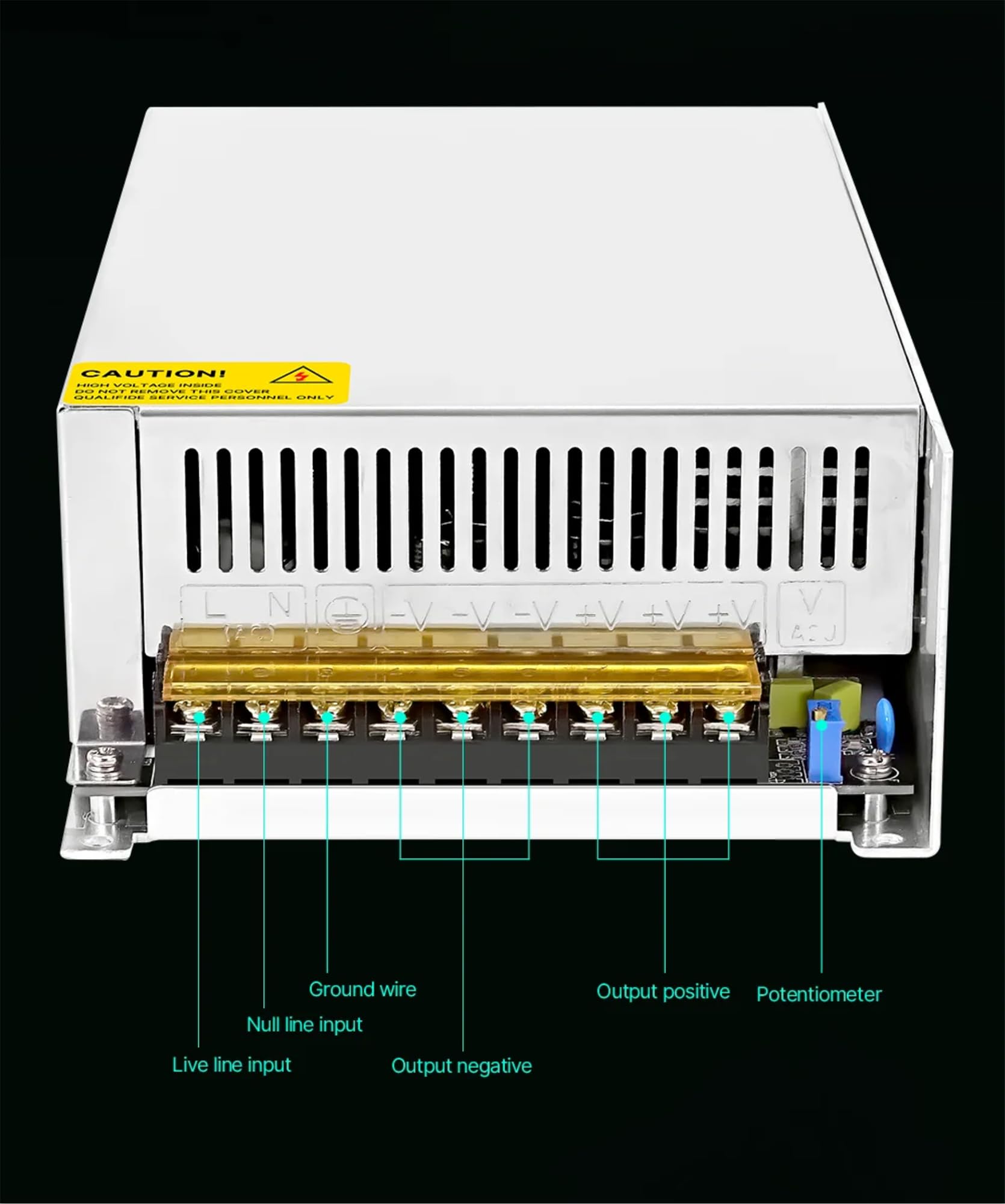 Labornetzgerät 24V/12V/5V - Dual 4A Schaltnetzteil AC-DC Industrieleistungsmodul