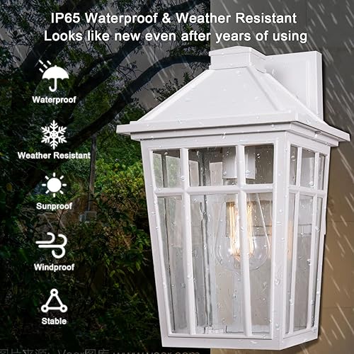 Miniatura 2 de Darkaway Lámparas de pared para exteriores, lámparas de pared para porche delantero, luz de pared al aire libre, aluminio resistente al óxido