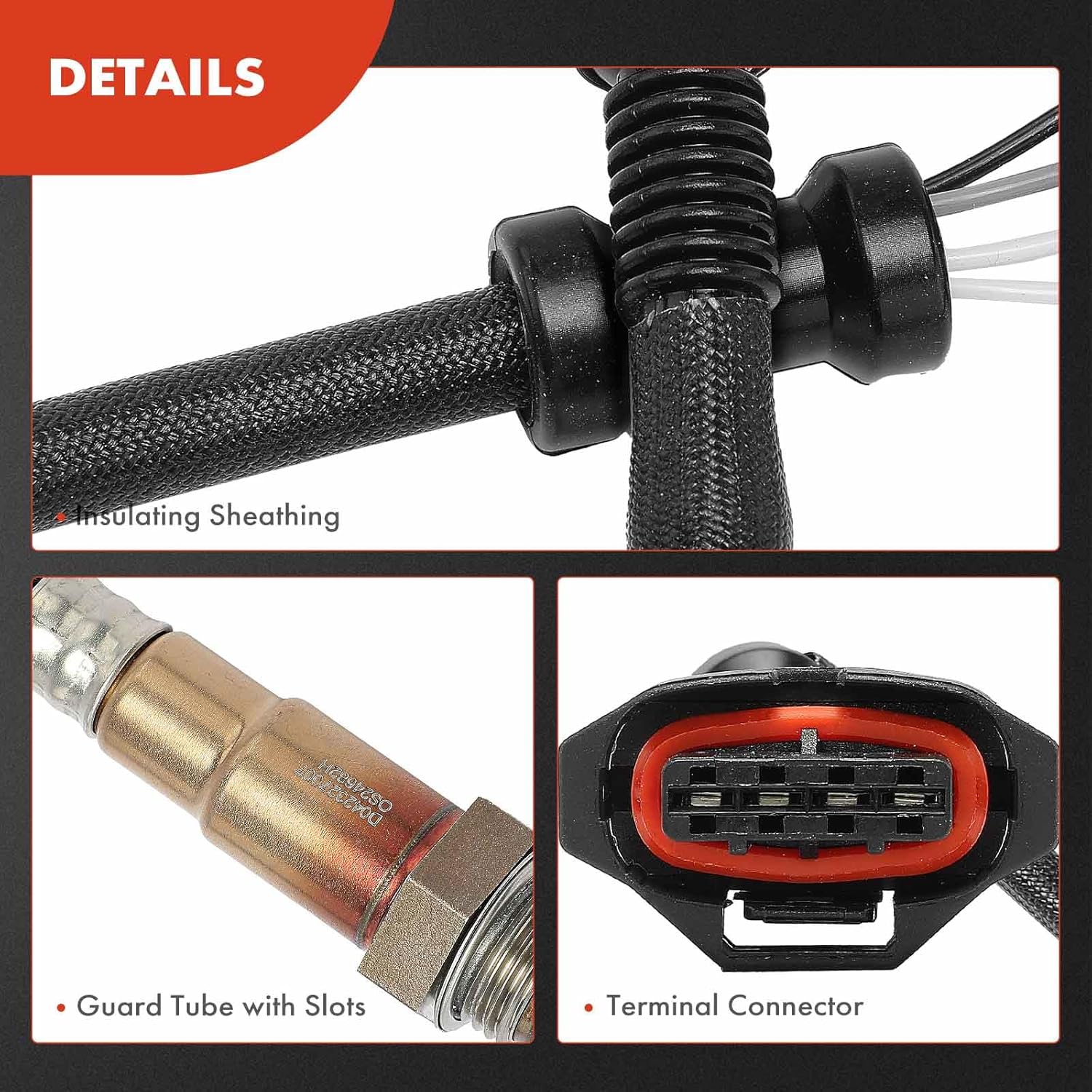 A-Premium Downstream O2 Oxygen Sensor Compatible with Porsche 2008-2010/2015-2018, 911 2007-2011, Boxster 2005-2012, Cayman 2006-2012, Replace# 9A160612400, 7L5906262D