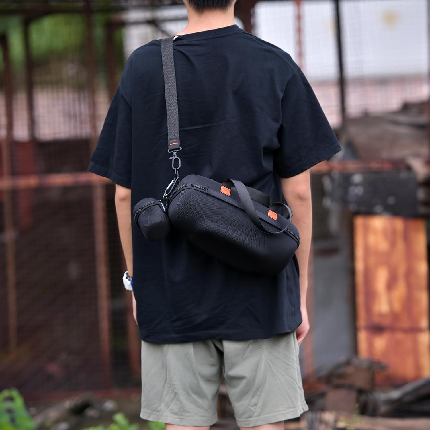 Case Compatible with JBL Xtreme 4/3 Portable Waterproof Wireless Bluetooth Speaker. Travel Carrying Storage Organizer with Holder for Adapter (Box Only) -Black - Image 7