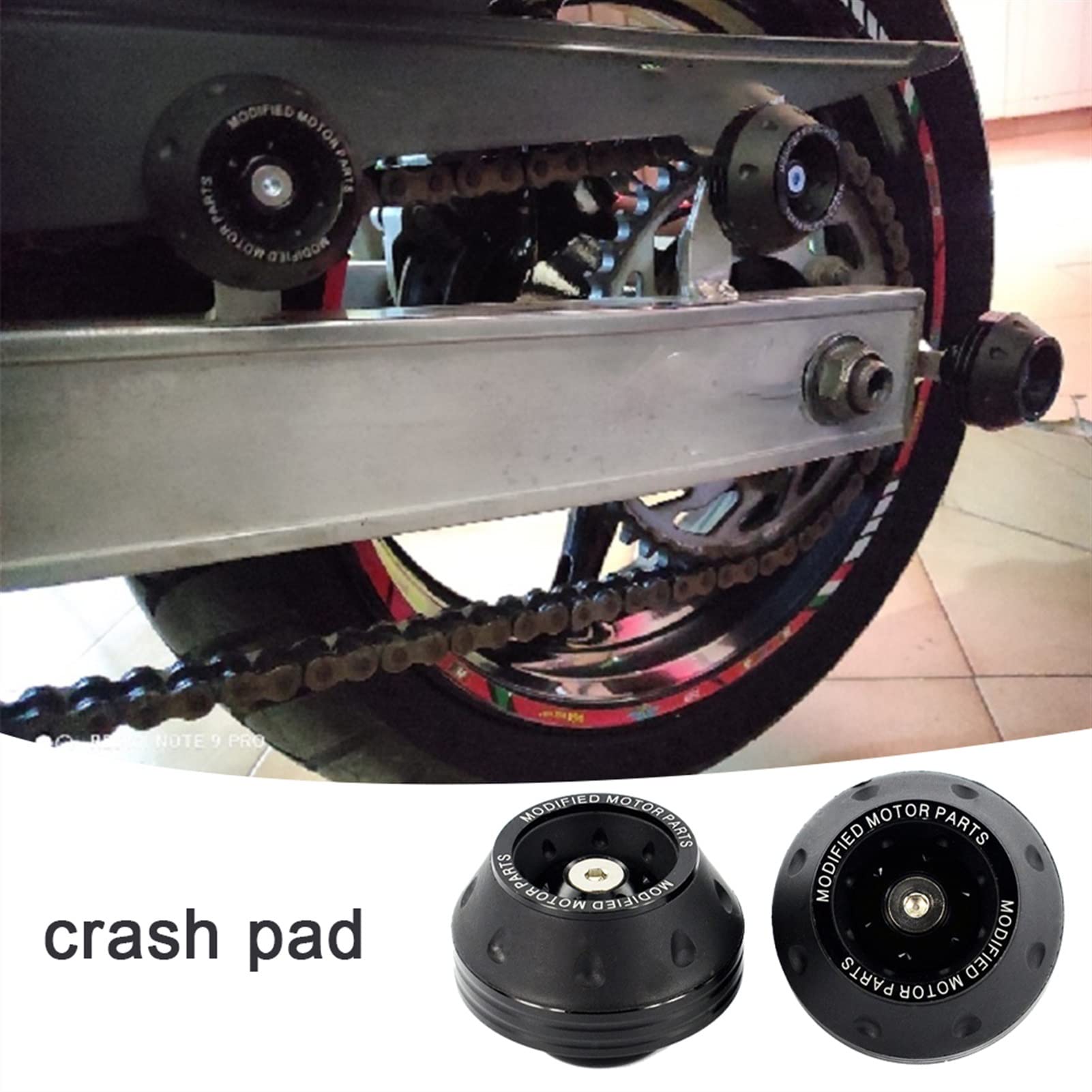 Motorrad Crash Pads Aus Aluminium - Universal Schutz Für Rahmen & Motor