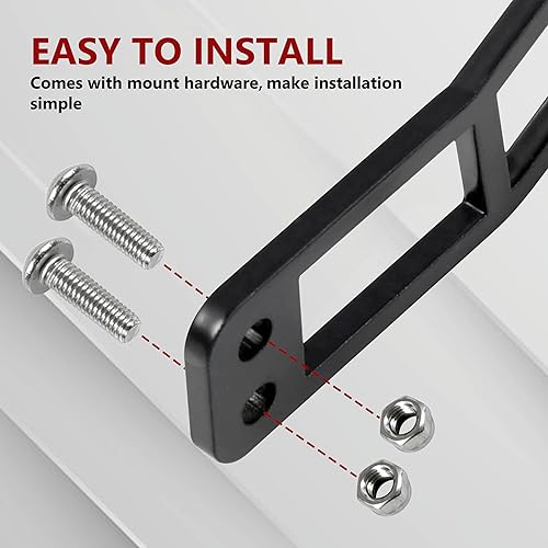 Miniatura 4 de UTVSXPERT UTV - Pestillos de metal para manija de puerta para Maverick X3 17-24, 4 piezas de recubrimiento en polvo negro, manijas de puerta