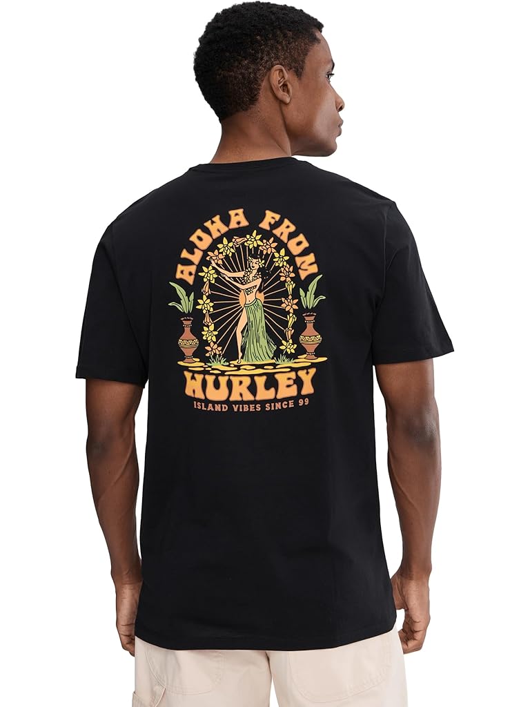 Black Hurley Island Time Short Sleeve