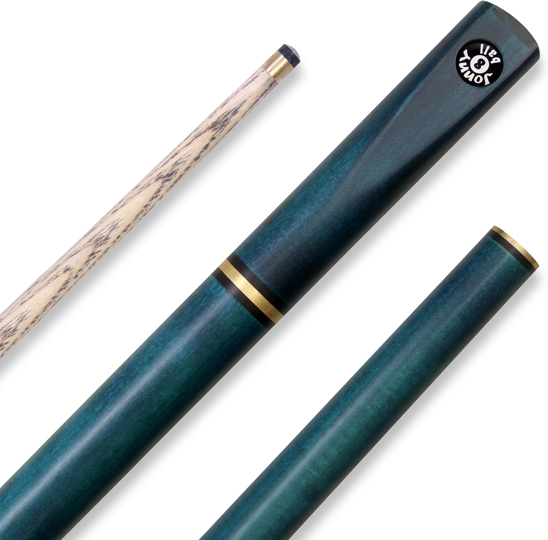 COMBI Adjustable 5 Piece Ash Snooker Pool Cue - 9mm Tip Elk Master (Blue)