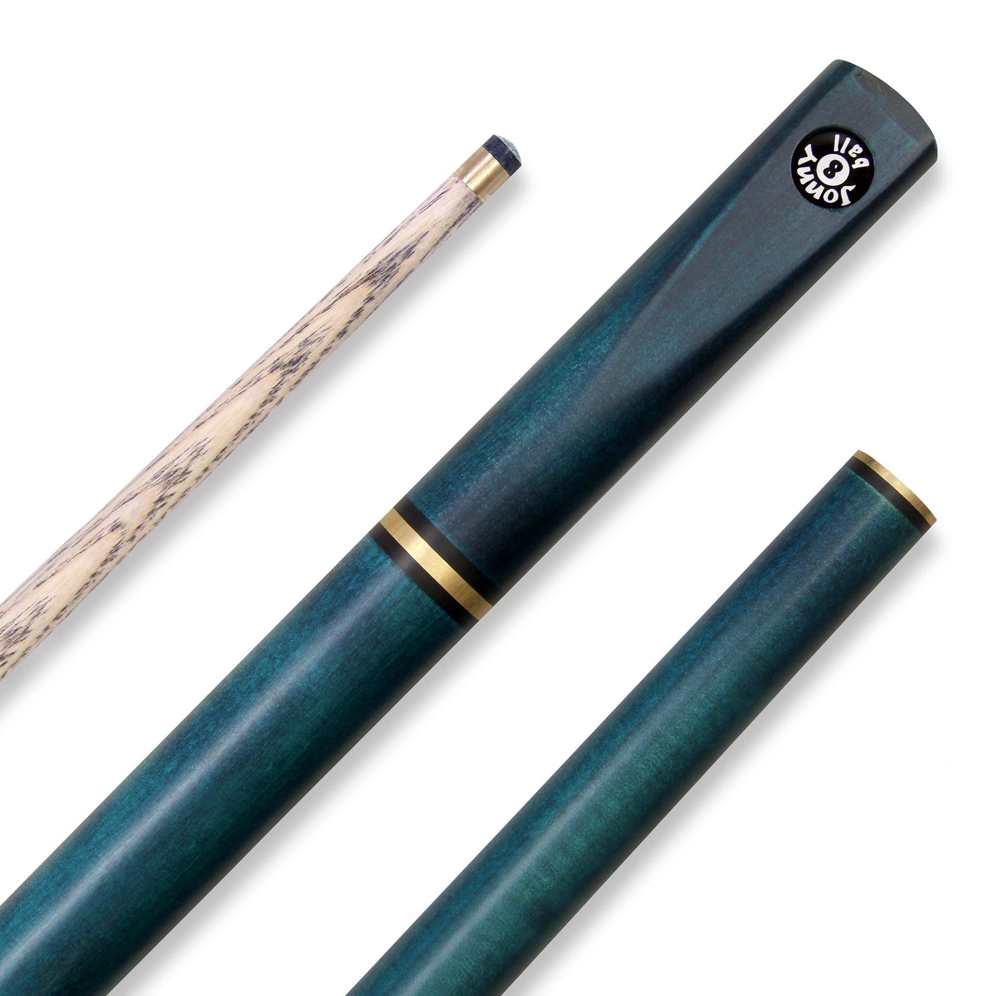 COMBI Adjustable 5 Piece Ash Snooker Pool Cue - 9mm Tip Elk Master (Blue)
