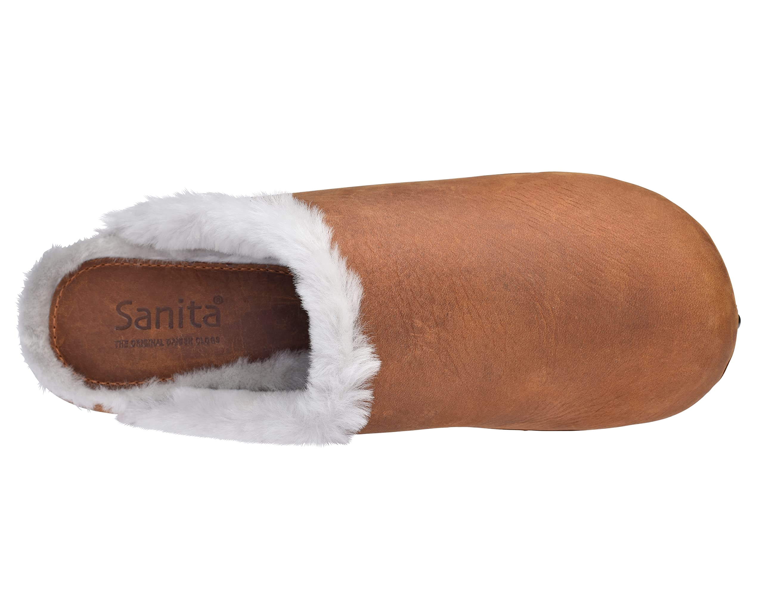 Sanita Hese | Zoccoli Aperti da Donna | Zoccoli in Pelle con Suola in Legno | Prodotto Originale Fatto Mano | Suola sostenibile | Marrone | 36 EU