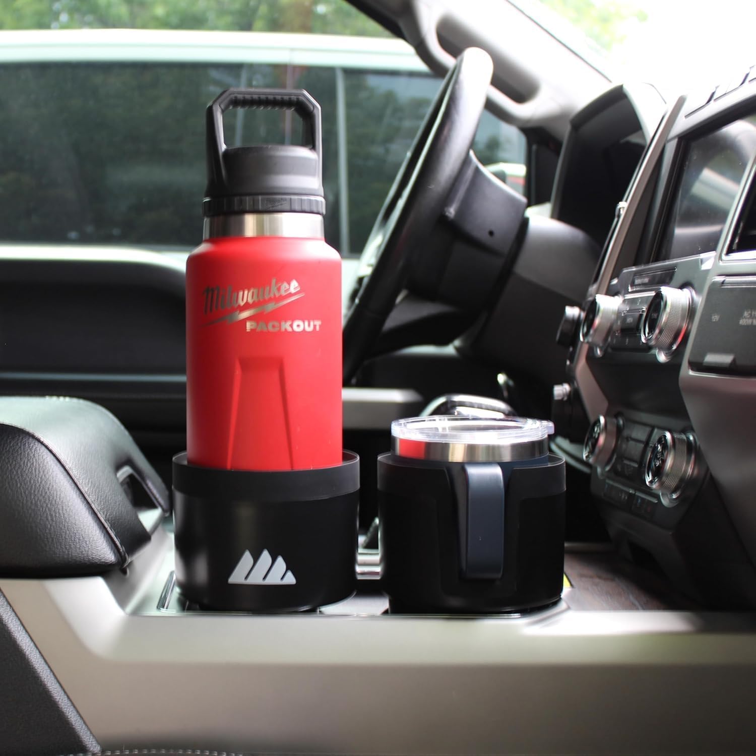 Integral Ultimate Expander Car Cup Holder - Adjustable Base - Expander & Organizer for Vehicles - Compatible with Coffee Mug, Yeti 14/24/36/46oz, Ramblers, Hydro Flasks 32/40oz, 3.4"-4.0" Bottles - Image 2