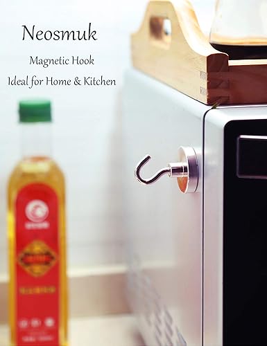 Miniatura 6 de Neosmuk Ganchos magnéticos industriales y resistentes con imanes de superneodimio fuertes para refrigerador, colgar, caja de herramientas, crucero o