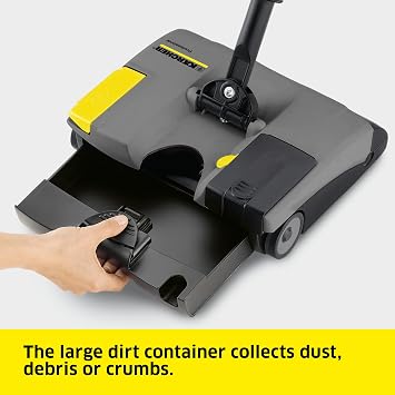 Karcher EB 30/1 Commercial Electric Broom, Cordless Sweeper, Multi Surface Cleaner, Telescopic Broom Stick, Universal Joint