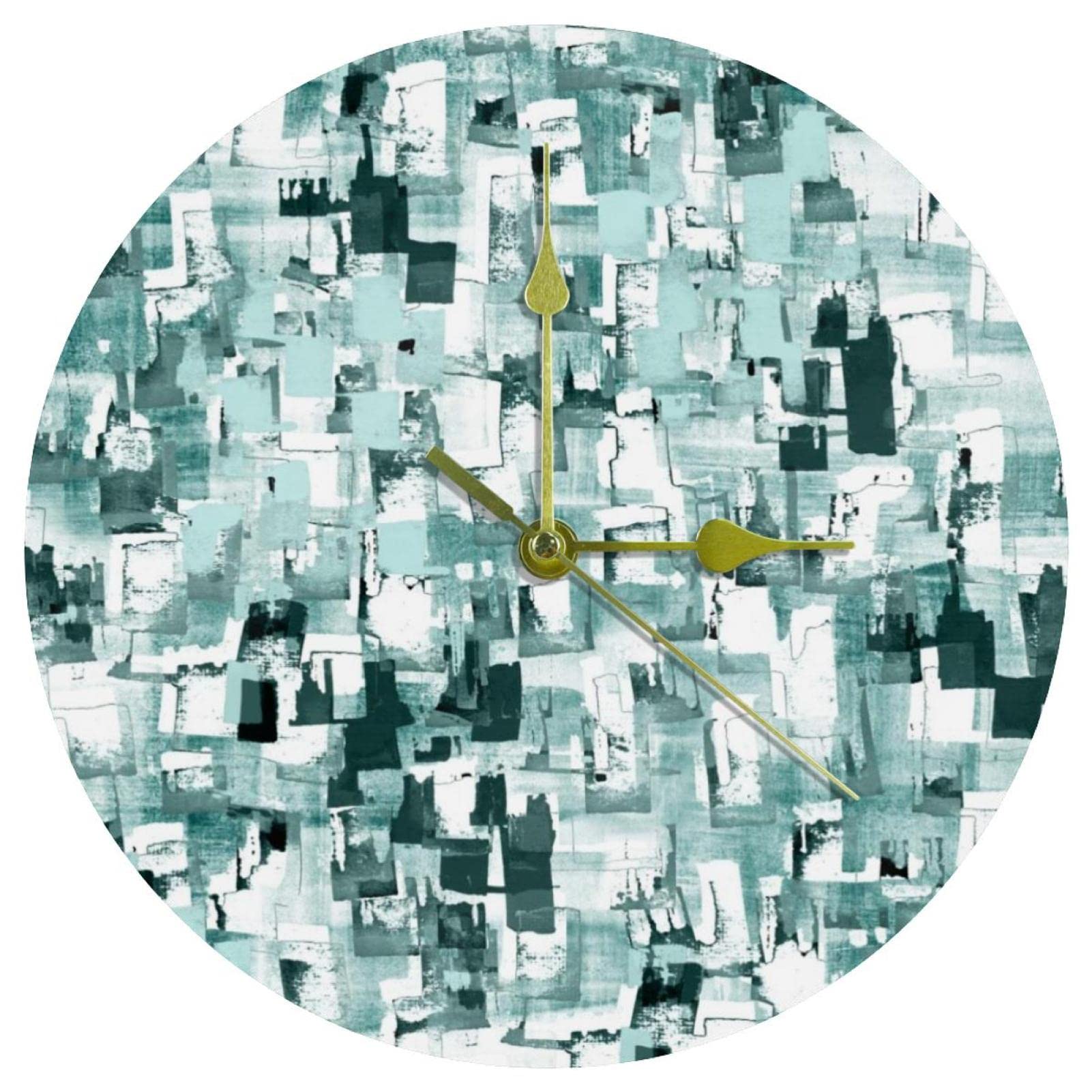 Horloge murale en acrylique design abstrait au mecanisme de haute precision