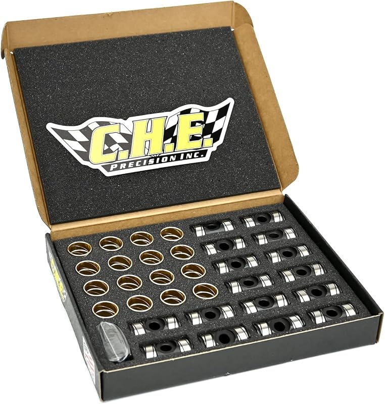 Kit de buchas e trunnions CHE4290 para balancins de motores GM LS/LT Michigan Motorsports – Conjunto com 16