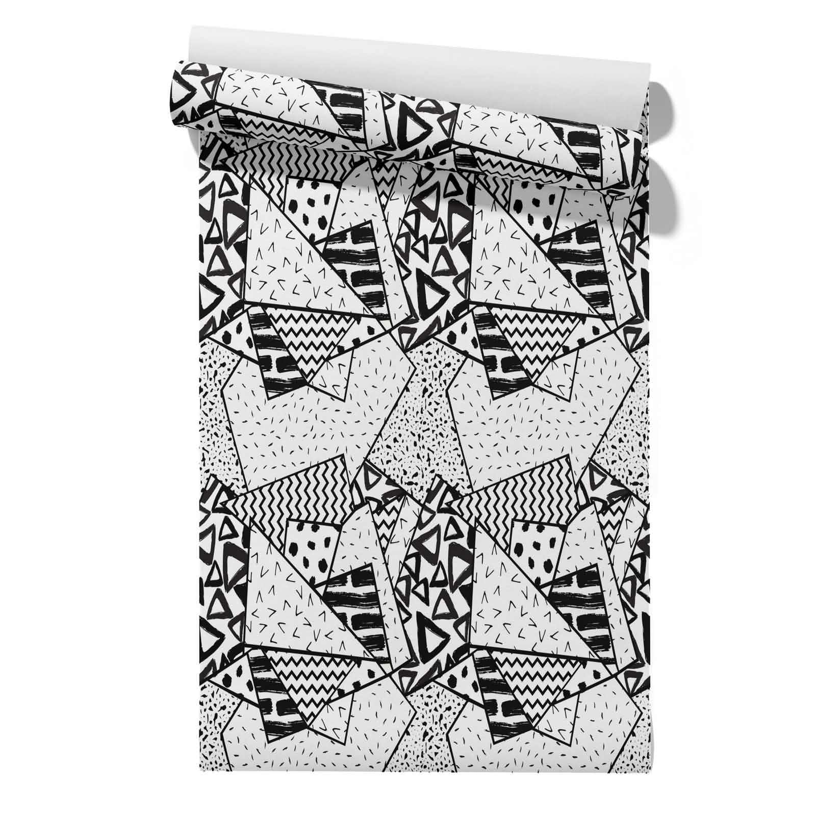 CEVAN Peel and Stick Wallpaper Livingroom Drawer Liner Dresser Geometric Art Modern Individuality 45x300cm