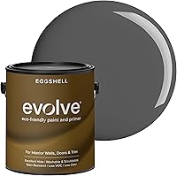 Vista 95 de EVOLVE Pintura e imprimación para interiores, cáscara de huevo (blanco alabastro), 1 galón, cobertura de una capa, excelente oculto, bajo contenido