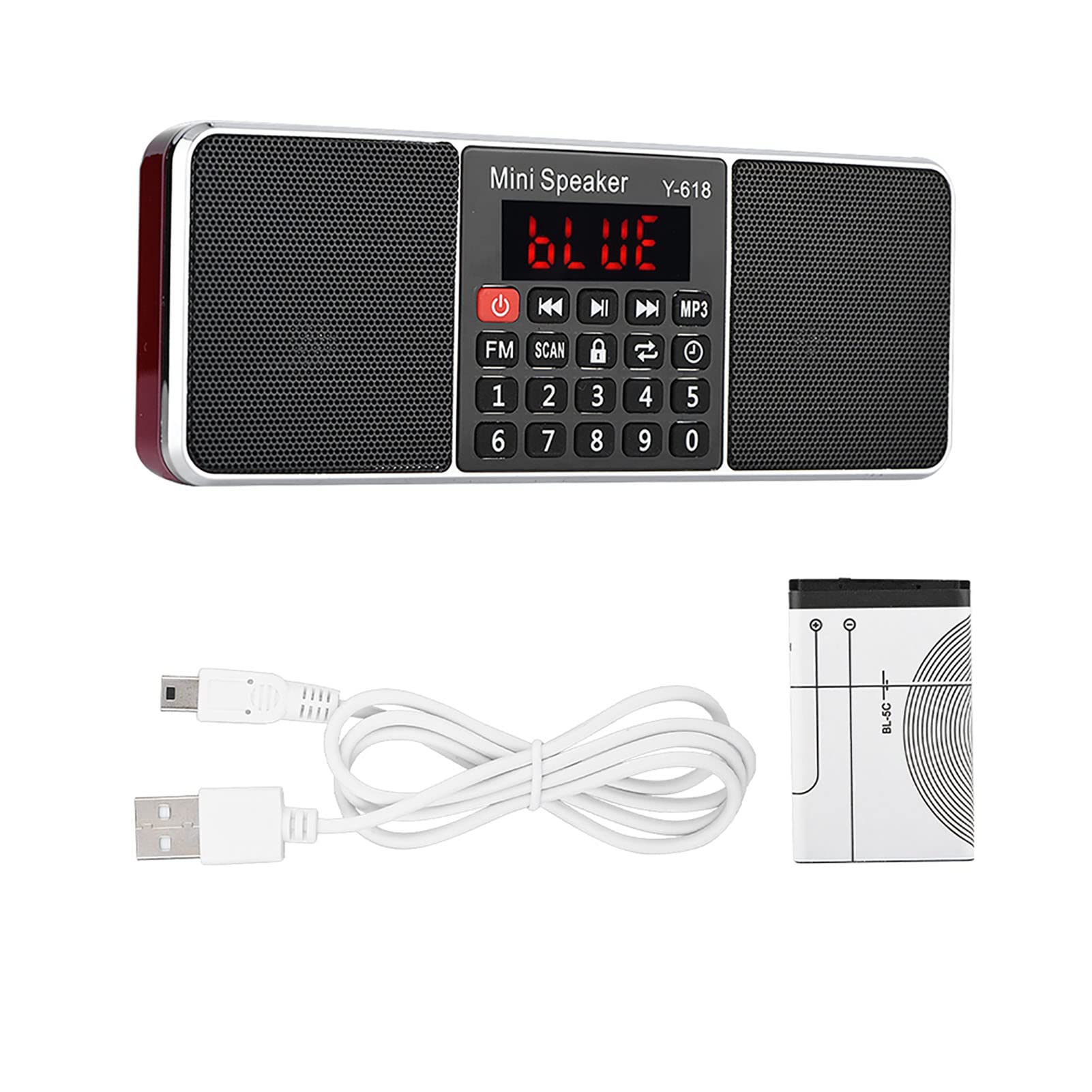 Radio stereo FM, odtwarzacz MP3 80 dB z dźwiękiem z redukcją szumów, połączenie głośnomówiące z odtwarzaczem MP3, obsługa USB/TF/AUX (FM)