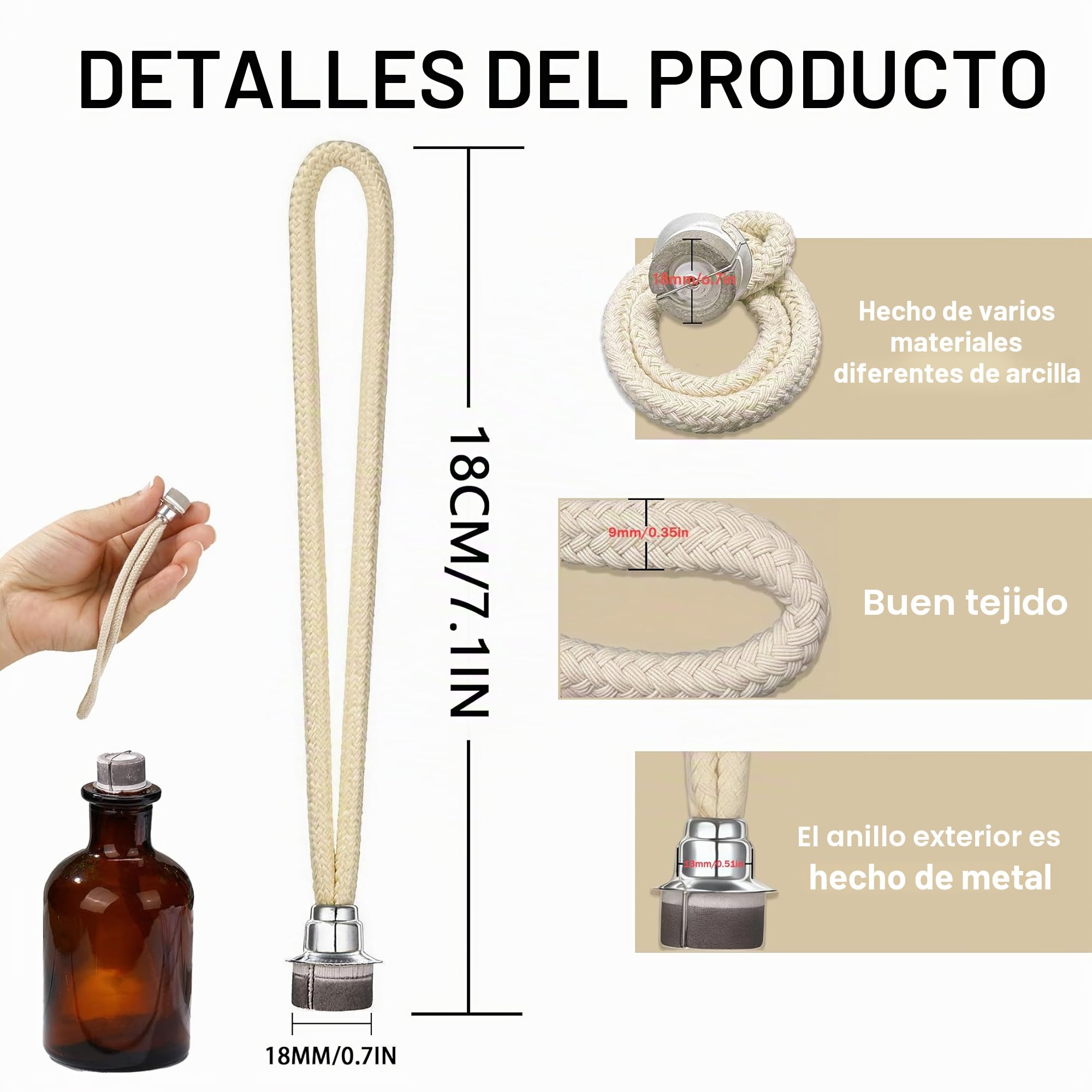 2 piezas de mecha para Lampe Berger, mecha de repuesto para lámpara de aceite, quemador catalítico y difusor para aromaterapia