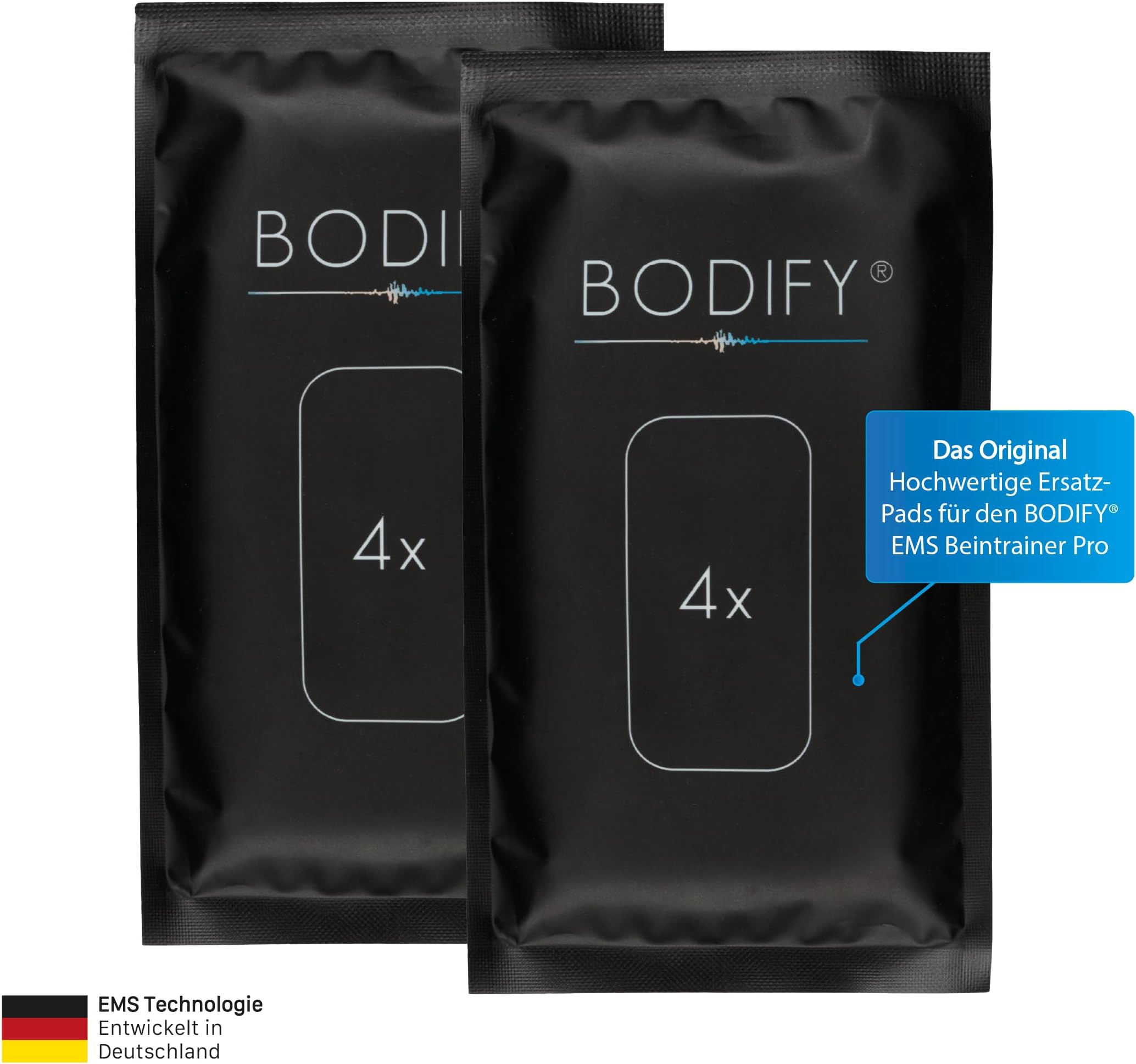 Bodify Original Replacement Pads Set of 2 (Without Controller) for EMS Leg Trainer Pro - Leg Muscle Trainer for Men and Women