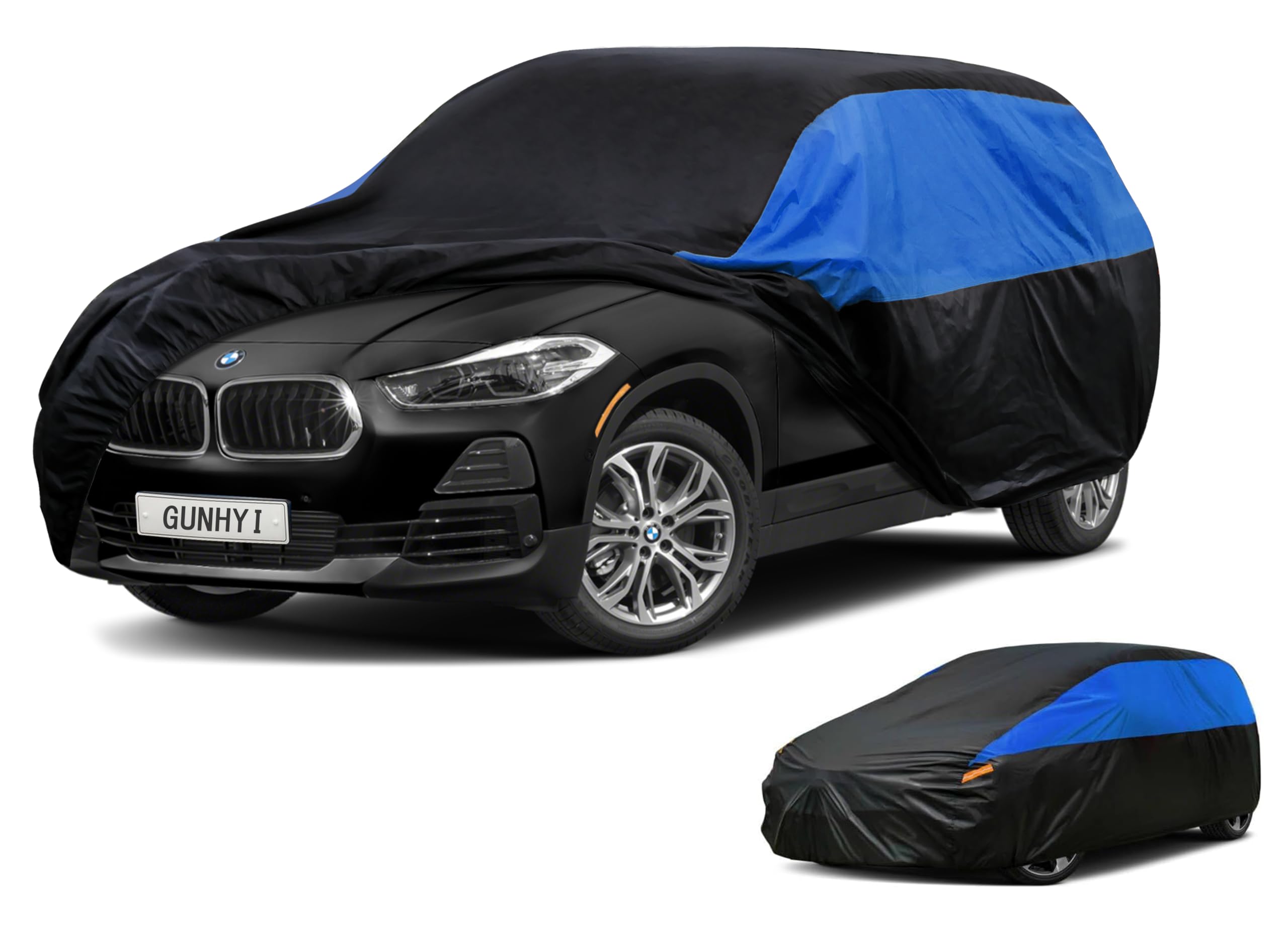 GUNHYI Car Cover Custom Fit X2 Waterproof All Weather, Lightweight Full Car Cover Outdoor Sun UV Rain Dust Snow Wind Protection.