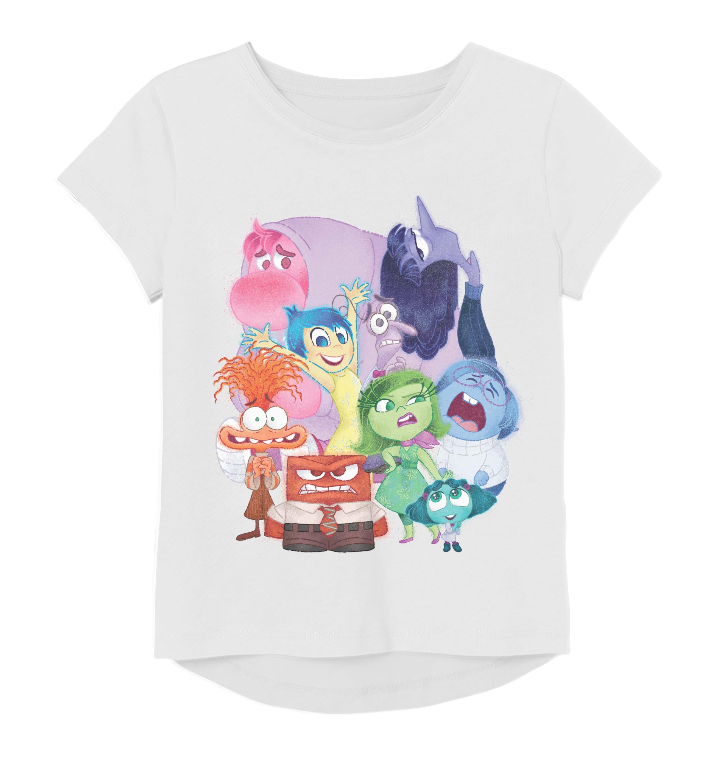 DisneyGirls Inside Out 2 Character Short Sleeve T-Shirt