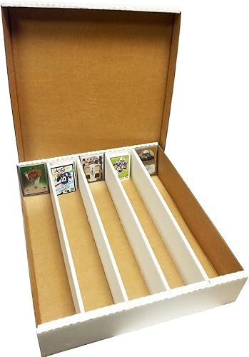 (1) Super Monster 5-Row Caja de almacenamiento 5.000Trading Tarjetas por Max Pro 5000CT mitad tapapara tarjetas de béisbol, fútbol, hockey,, El