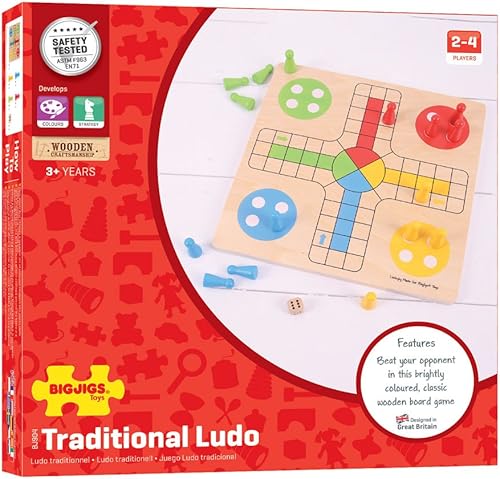 Miniatura 4 de Bigjigs Toys Juego de Ludo Tradicional